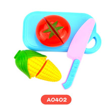 Load image into Gallery viewer, DIY Mini Shopping Trolley Children Pretend Play Supermarket Toy Fruits Vegetables Toys for Children